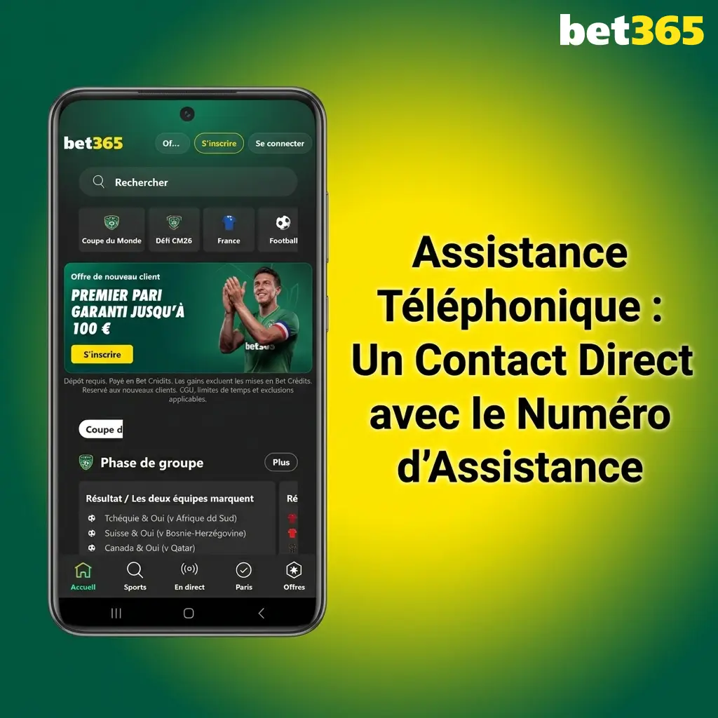 Assistance téléphonique Bet365 France : conseiller en ligne pour support direct et résolution rapide des problèmes
