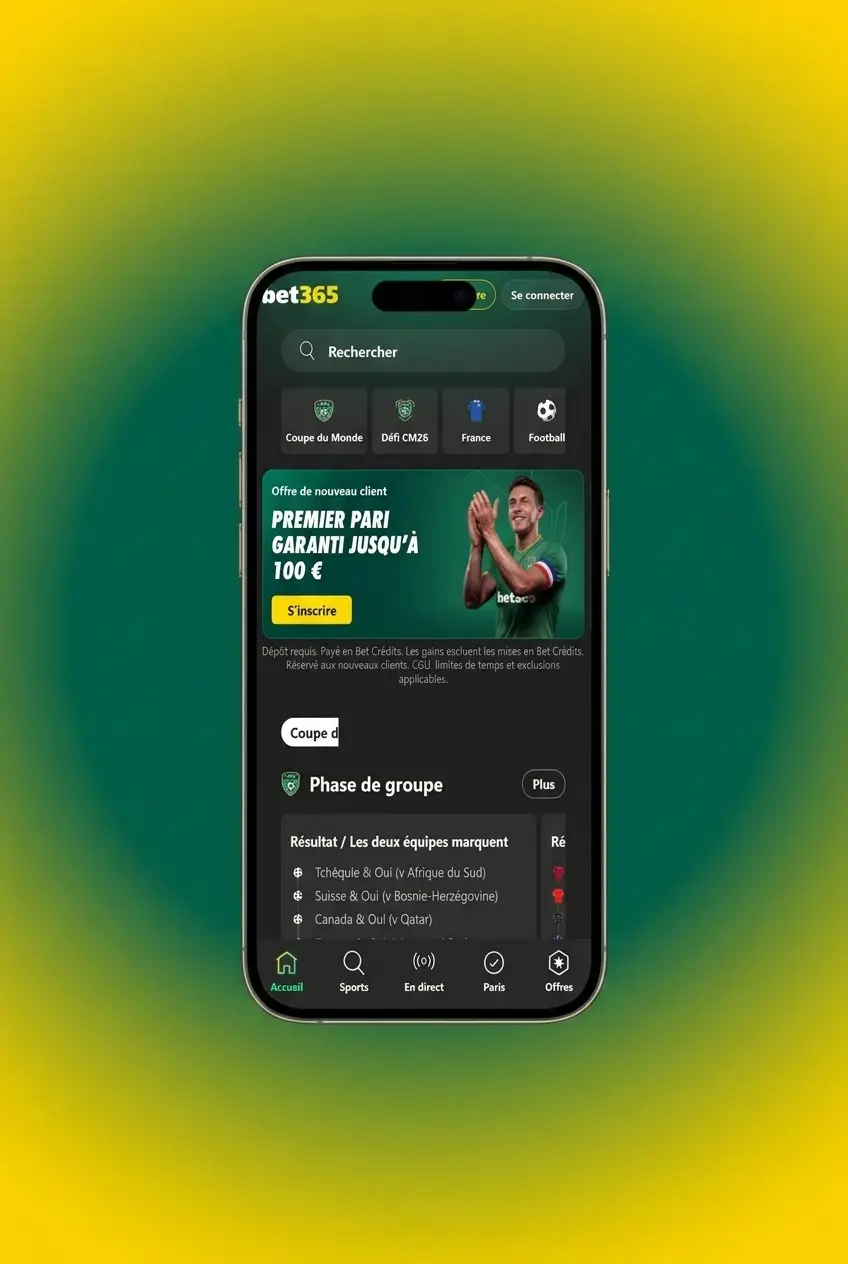 Guide étape par étape pour parier sur le football avec Bet365 en France, inscription et dépôt inclus