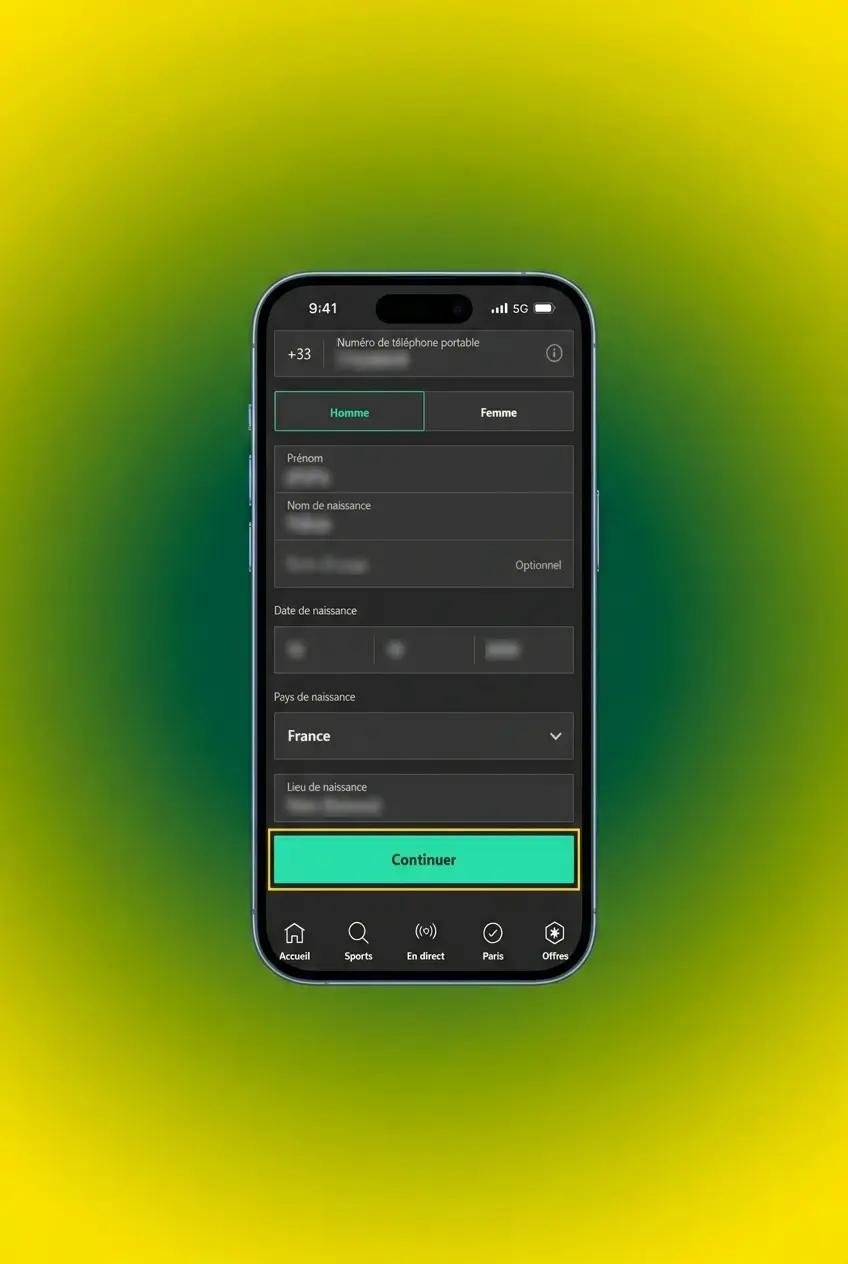 Guide d'inscription Bet365 en 5 étapes simples : formulaire, informations personnelles et activation du compte
