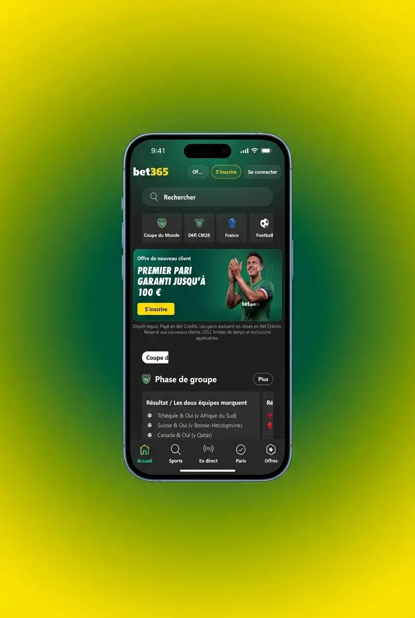 Guide d'inscription Bet365 en 5 étapes : formulaire, infos personnelles et activation du compte