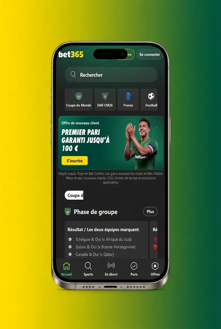Guide étapes pour activer un bonus Bet365 en France, de l'inscription au dépôt minimum de 5 EUR