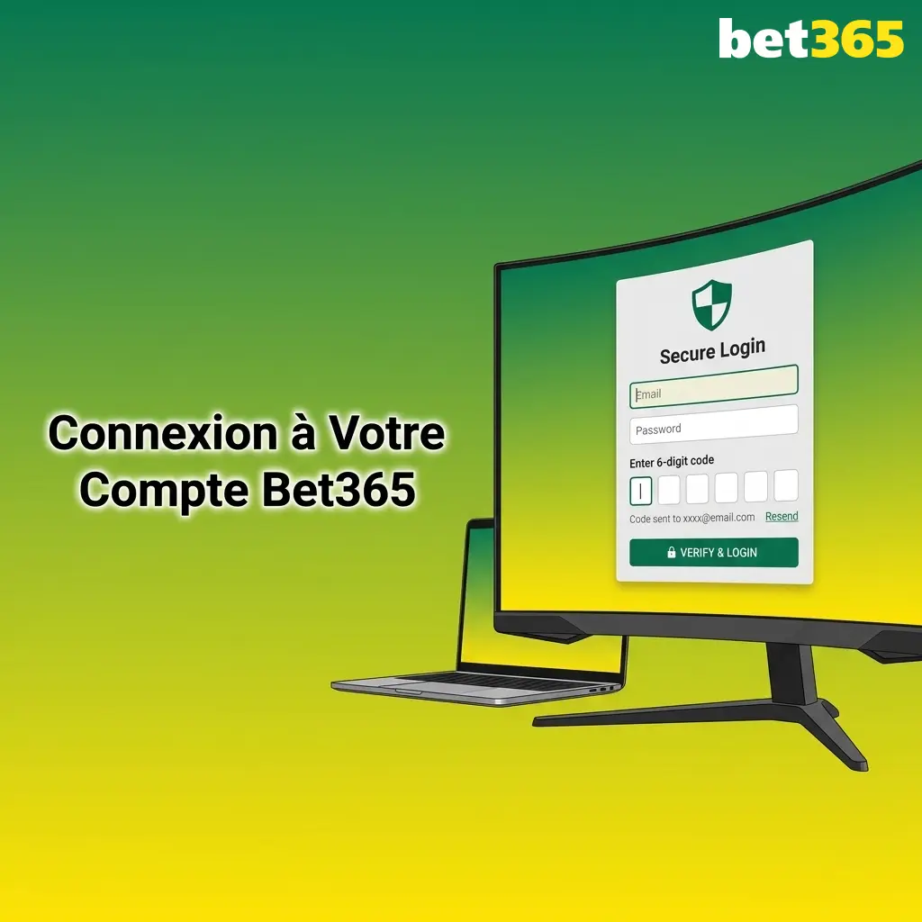 Connexion au compte Bet365 en France via adresse e-mail et mot de passe pour accéder aux paris sportifs