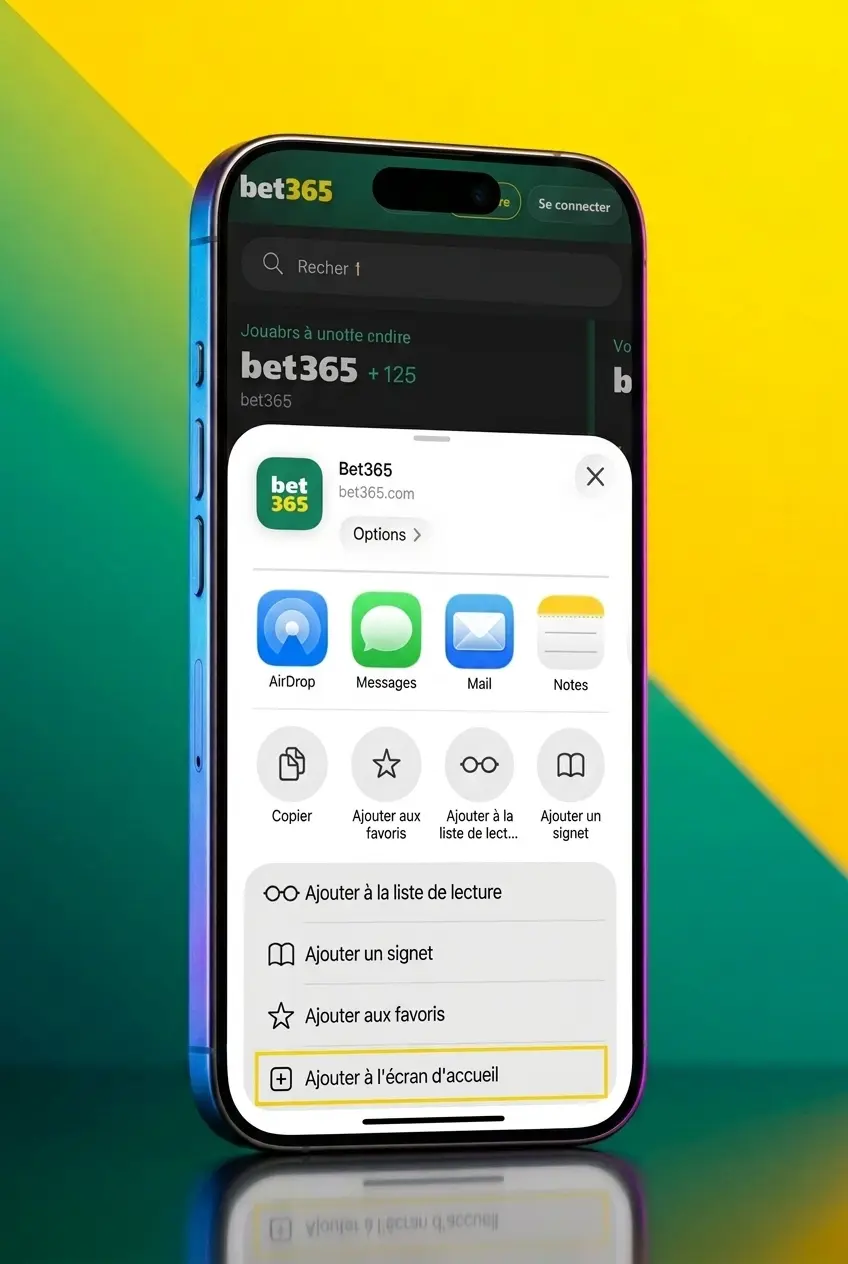 Installation PWA Bet365 sur iPhone iOS en 5 étapes via Safari pour accéder aux paris sportifs