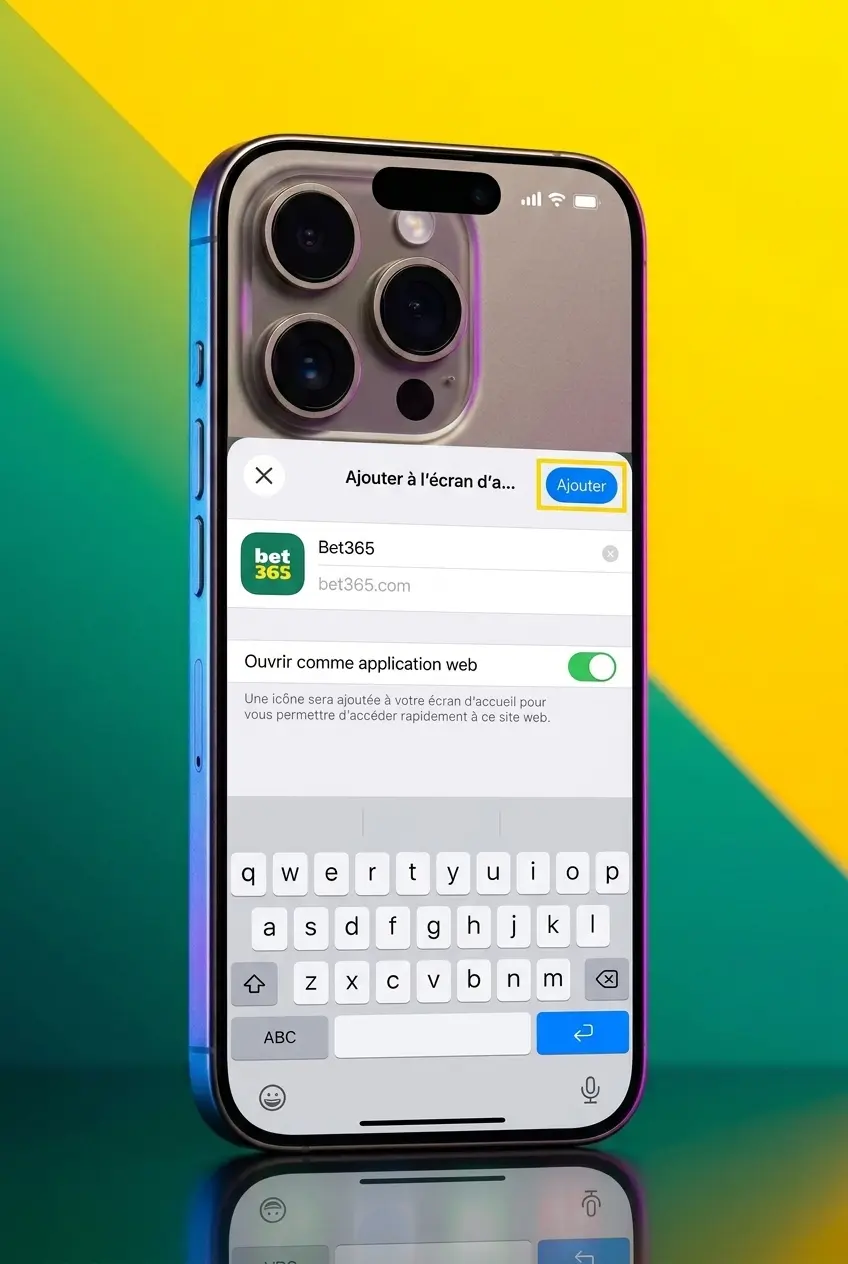 Installation de l'application Bet365 PWA sur iPhone iOS en 5 étapes via Safari
