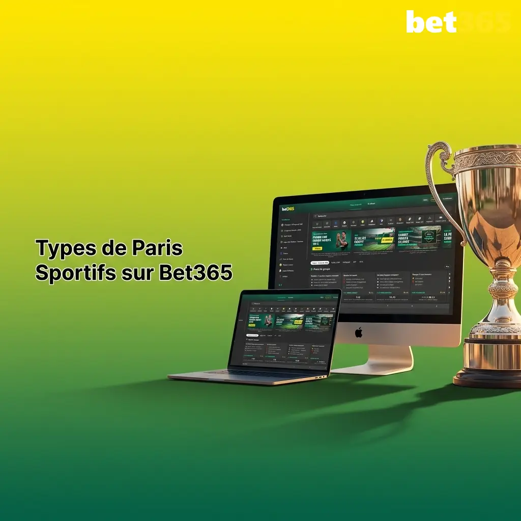 Types de paris sportifs sur Bet365 : football, tennis, rugby, basketball et plus de 30 disciplines disponibles