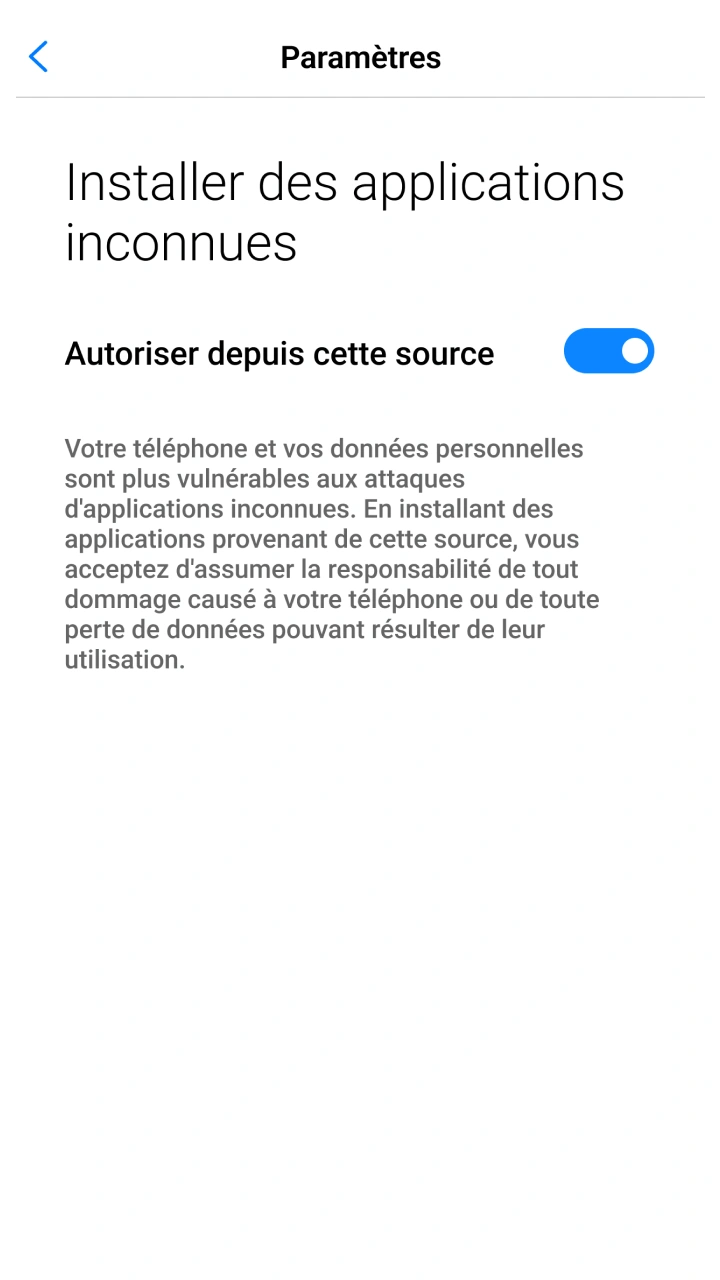 Autorisez l'installation pour profiter pleinement de la meilleure application mobile Bet365.