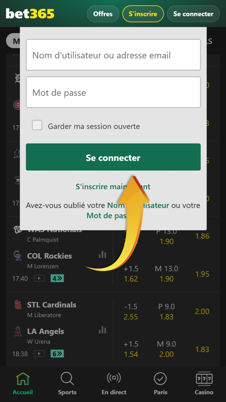 Connectez-vous rapidement pour retirer vos gains en toute sécurité de votre compte Bet365.